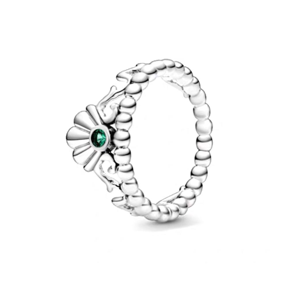 Оригинальное кольцо с короной из стерлингового серебра S925 для женщин, штабелируемое кольцо со сверкающим цирконием, модное ювелирное изделие, подарок для пары