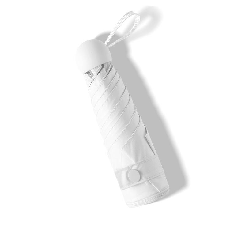 «Компактный сверхлегкий 5-створчатый мини-капсульный зонт с защитой от УФ-излучения»