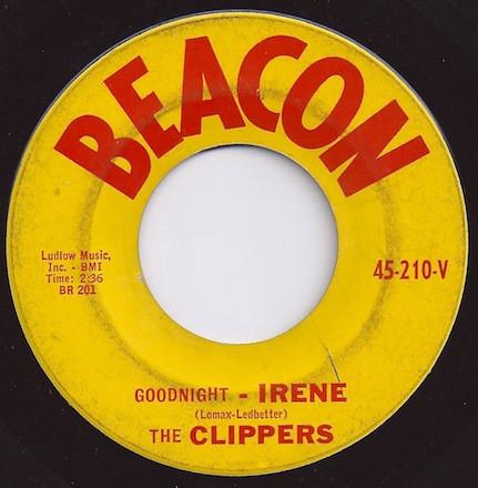 Клипперы для 7-дюймовых пластинок - Goodnight - Irene / Beanie 45210V Beacon 1960 США Рок Б/у