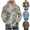Модный свободный мужской и женский свитер с капюшоном с длинным рукавом и принтом