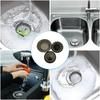 3 Pcs Sink Filter Stainless Steel Drain Strainer Set Wear-Resistant Sink Drain Cover Mesh Sink Stopper with Plug Debris Collector for Kitchen