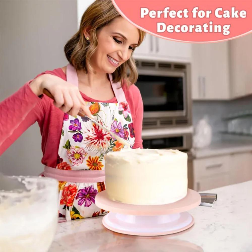 Набор из 207 предметов: Многофункциональный поворотный столик для кондитера, Набор насадок и мешков для крема, Для изготовления десертов и выпечки