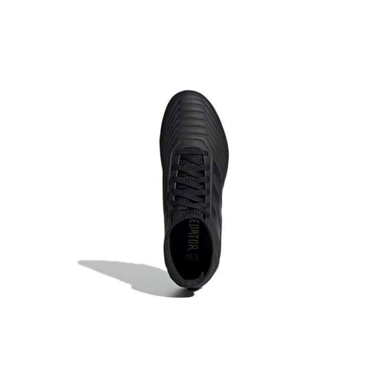 Adidas Predator 19.3 Abrasion Resistant Mid top Soccer Shoes Obsidian Black Kids' (Unisex) Kids' Soccer Shoes G25794