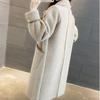 Autumn Winter Coat Female New Korean Knitted Cardigan Loose Medium Long Wool Sweater