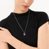 Oval Long-Chain Surgical Steel Necklace