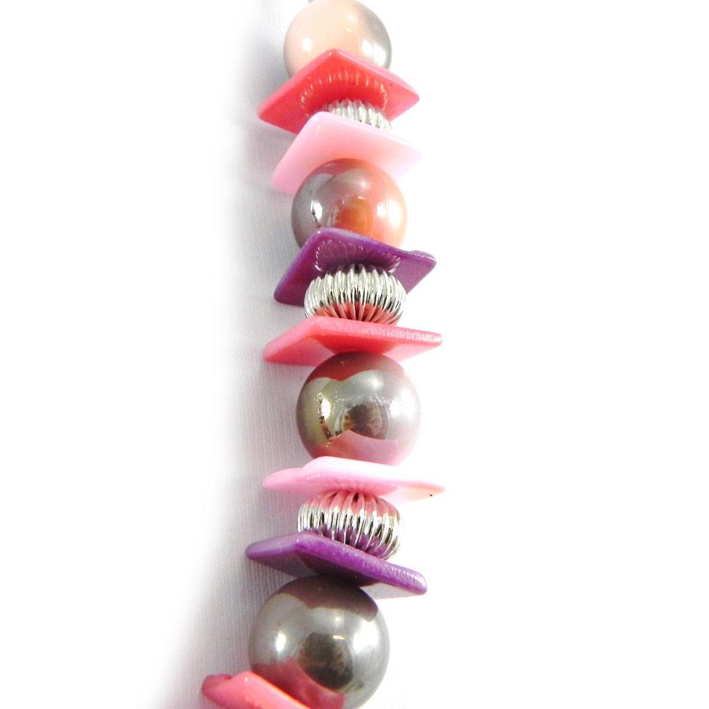 Les Trésors De Lily [H3039] — Розовое дизайнерское колье «Килиманджаро»