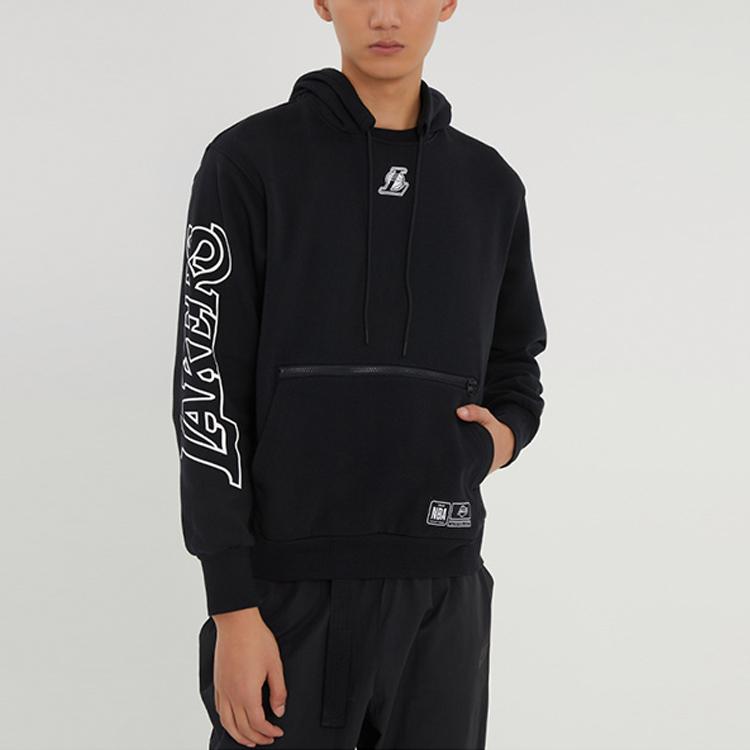 Jordan Мужской пуловер Air Jordan NBA Los Angeles Lakers с принтом, вязаный флис, черный DH9454-010