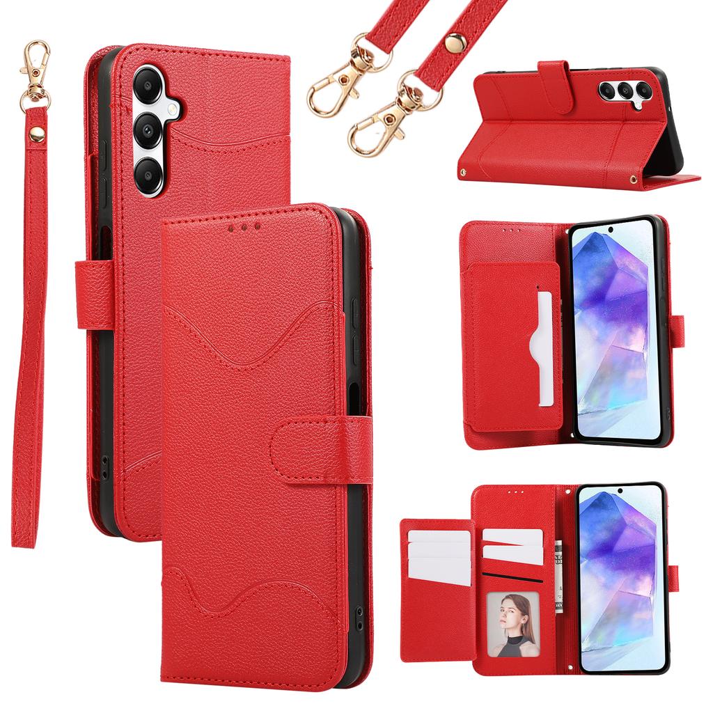 For Samsung Galaxy A15 5G/4G Leather Phone Case with Card Holder,Wallet,Straps Protective Flip Cover