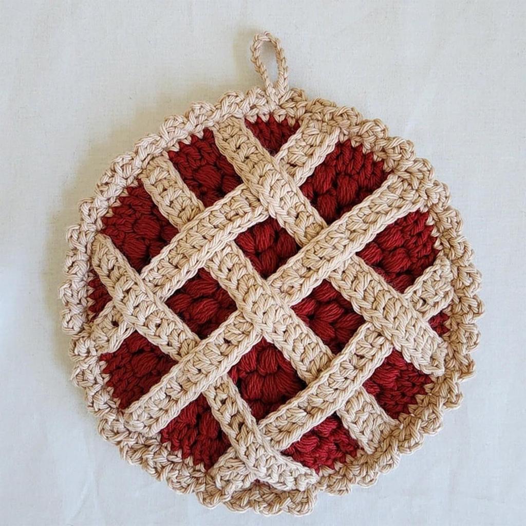 Плетёный пирог, кухонные прихватки, хлопчатобумажный коврик, жаропрочная декоративная круглая столешница для горячих блюд, горячая кастрюля