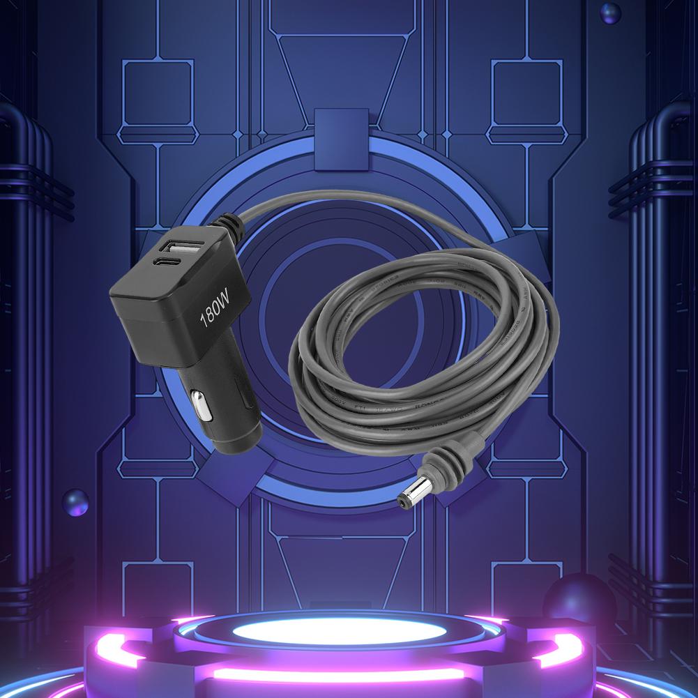 Для Starlink Mini 3-в-1 Автомобильное зарядное устройство Кабель USB-C/USB-A Порты DC Питание 12В-24В Адаптер прикуривателя