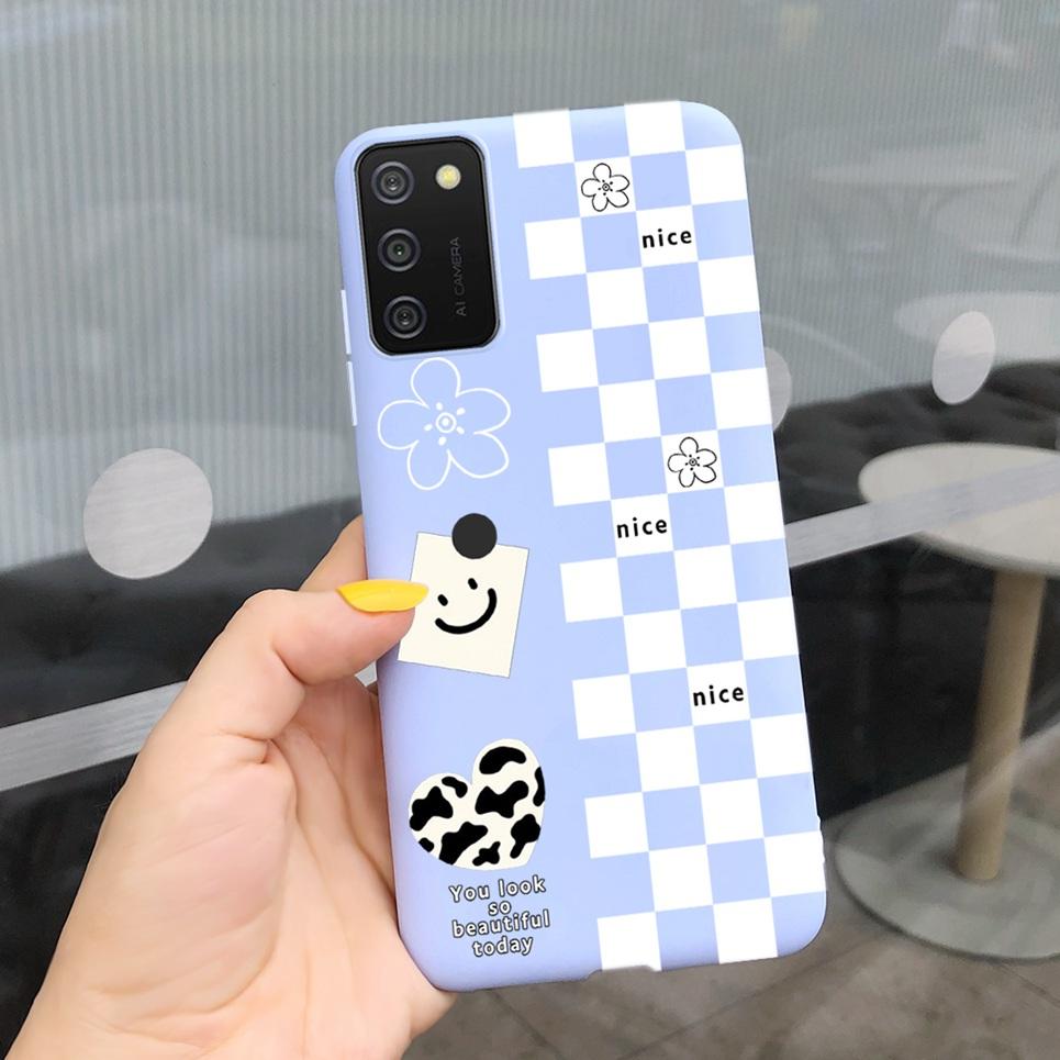 Women Fashion Girly Phone Case For Samsung M02S M02 Back Cover Rubber Pudding Bumper For Fundas Samsung Galaxy M02 Sodt Silicone