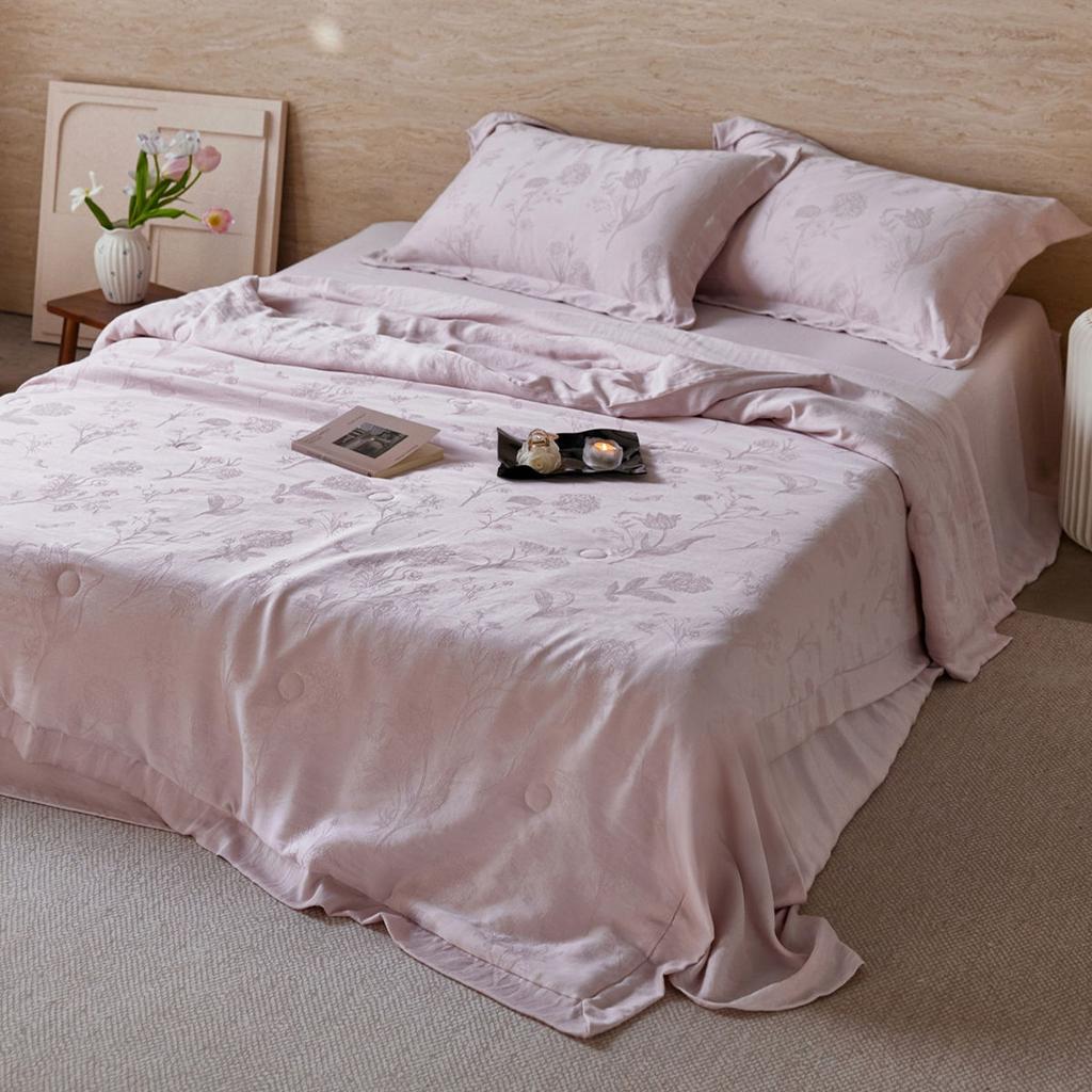 High-end Floating Silk Thick Woven Jacquard Fabric, Washable Machine Washable Summer Cool Quilt