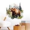 Animal Fierce Bear Wall Stickers for Living Room Decor