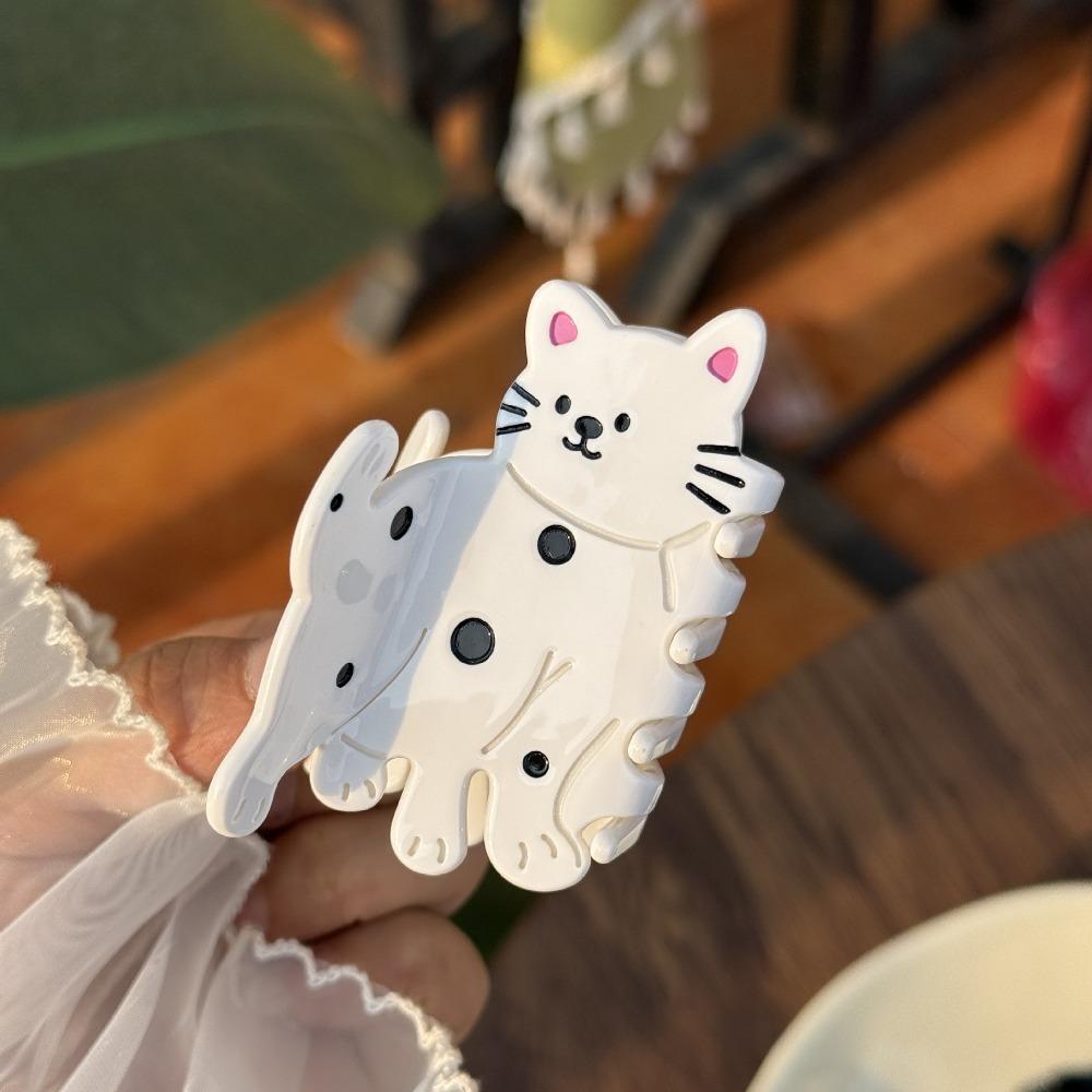 Acetic Acid Acetate Cat Hair Claw Bow Animal Hair Clip Gift Chick Shark Clip Beach