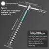 T/L 2.5/3/4/5/6/8/10mm Torx Screwdriver T Type Allen Hex Wrench Chrome Spanner T-shaped Hand Tool Extended T-Socket Wrench
