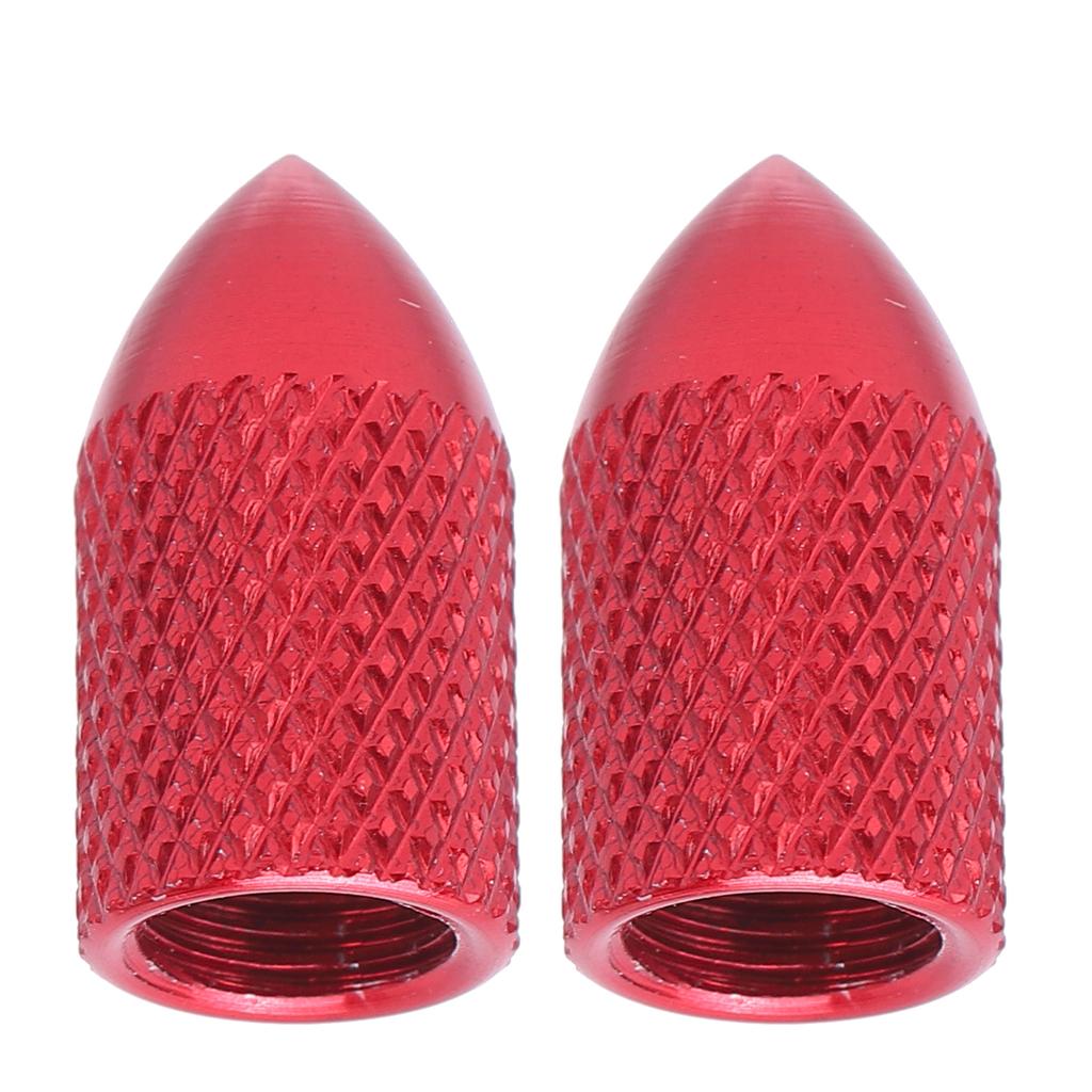 2pcs Schrader Valve Caps Aluminium Alloy Schrader Cycling Valve Dust Covers Bicycle Tire Caps