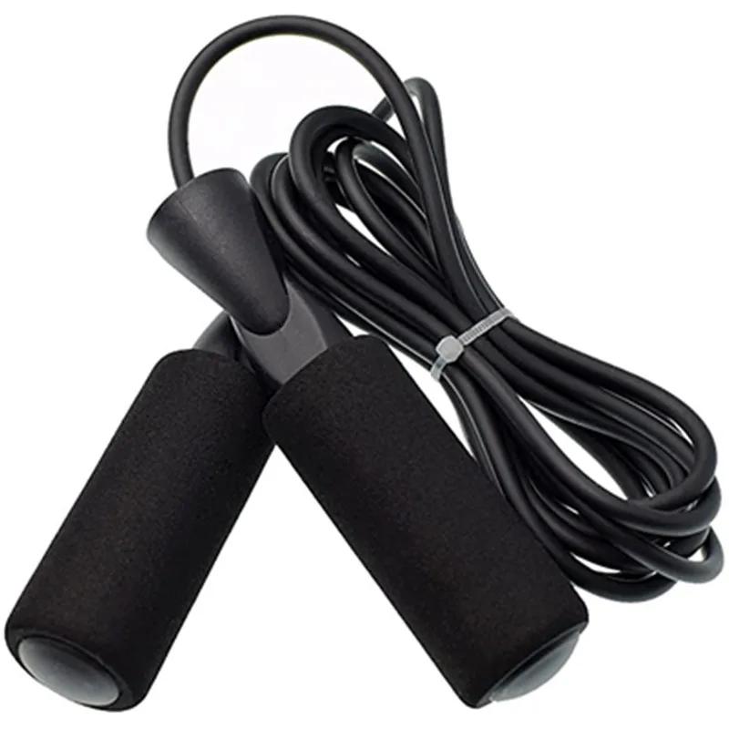 Single Piece Student Fitness Jump Rope Plastic Training Skipping Rope Bearing Handle PVC Rope Lose Weight Fitness Equipment