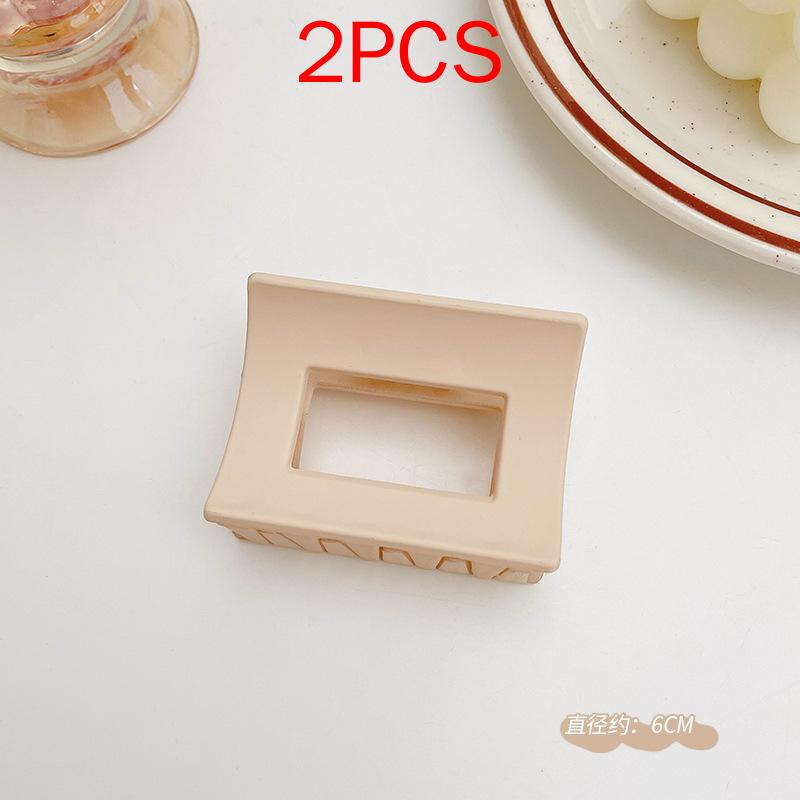 2 шт., комплект головных уборов премиум-класса, новые женские модные зажимы для волос, кофейные, черные, акриловые, большие заколки для волос, зажим для женщин, заколка, аксессуары для волос