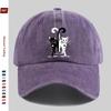 pc Cartoon Cute Black and White Cat Pattern Printed Baseball Cap with Adorable Pet Cat and Heart Print Design Sun Hat Home Cas