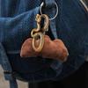 Брелок-змея Подвеска Брелок Шарм Настольная скульптура, Фэн-шуй Статуэтка змеи из латуни Настольное украшение Миниатюры из чистой меди