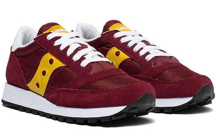 Женские кроссовки Saucony Jazz Original Низкие Беговые кроссовки Женские Коричнево-красные