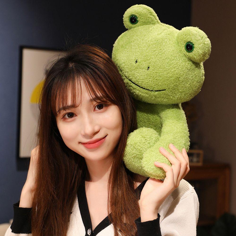 Soft Toy Cartoon Doll Stuffed Animals Sweater Frog Doll Frog Stuffed Toy Dressing Frog Plush Toy