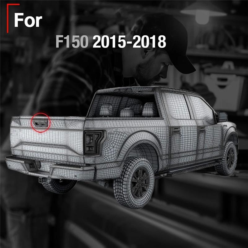 Car Tailgate Handle FL3Z-9943400-AA For Ford F-150 2015-2017 FL3Z-9943400-BA Trunk Liftgate Latch Handle With Keyhole-A09E