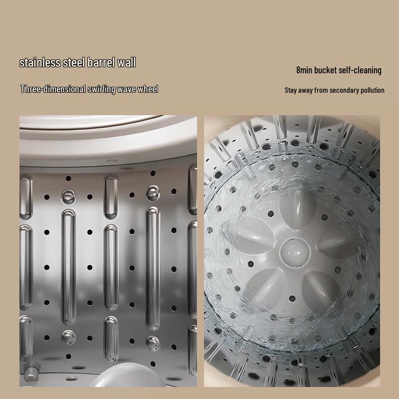 OIDIRE Mini Automatic Washer Dryer with Sterilization & Boil Wash CN plug (adapter included)