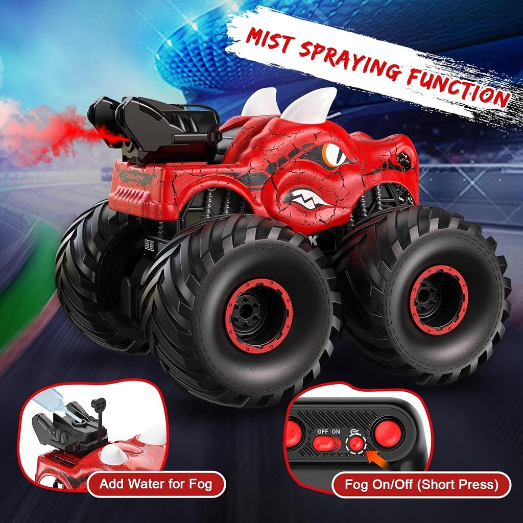 JJRC Модель игрушечной машины с дистанционным управлением 2.4G Динозавр Машина с дистанционным управлением Трюковая машина детская игрушка в подарок Распыление Трюк Скалолазание по бездорожью