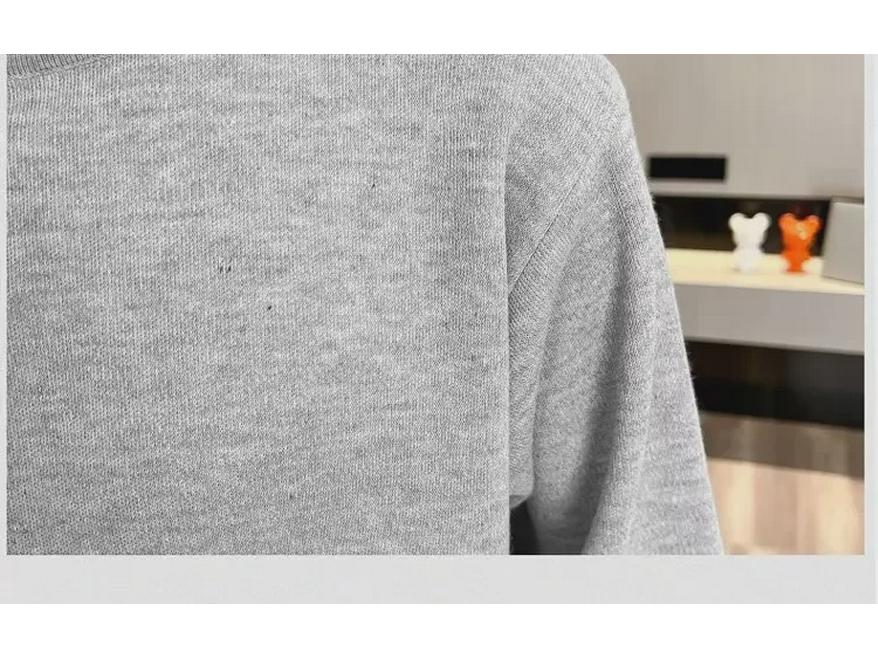 Модный мужской свитер с высоким воротником на осень/зиму 2023 г.