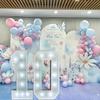 1шт 73см рамка для воздушных шаров с белым светом 3D KT Board заполненный воздушный шар цифровая модель подходит для вечеринок по случаю дня рождения, юбилейных украшений
