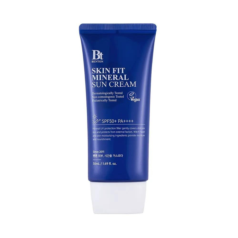 Benton Минеральный солнцезащитный крем Skin Fit SPF50+ PA++++ 50 мл Оксид цинка Корейский солнцезащитный крем