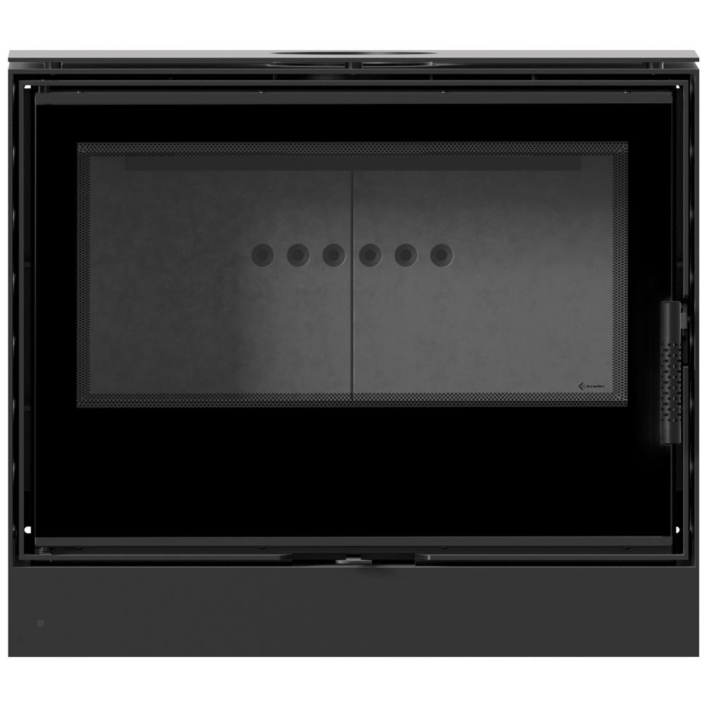 Дровяная стальная печь KRATKI KARI 80 Ø 180 12 кВт черная thermotec