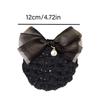 Hotel Attendant Hair Clip Bowknot Bun Snood Bowknot Hairgrips Net Cover  Nurses/Flight Attendant