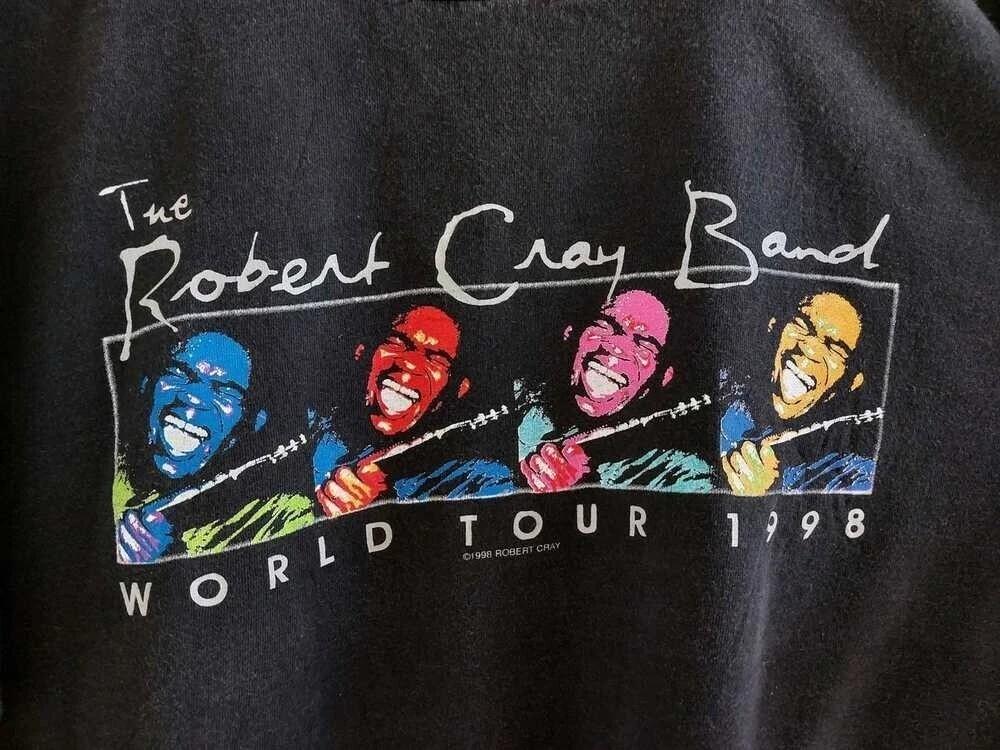 1998 World Tour THE ROBERT CRAY BAND Shirt Black Unisex S-2345XL 1side Unisex T-Shirt