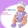 Реборн 30 см виниловая кукла-младенец: Моющийся, Успокаивающий, Полная симуляция тела