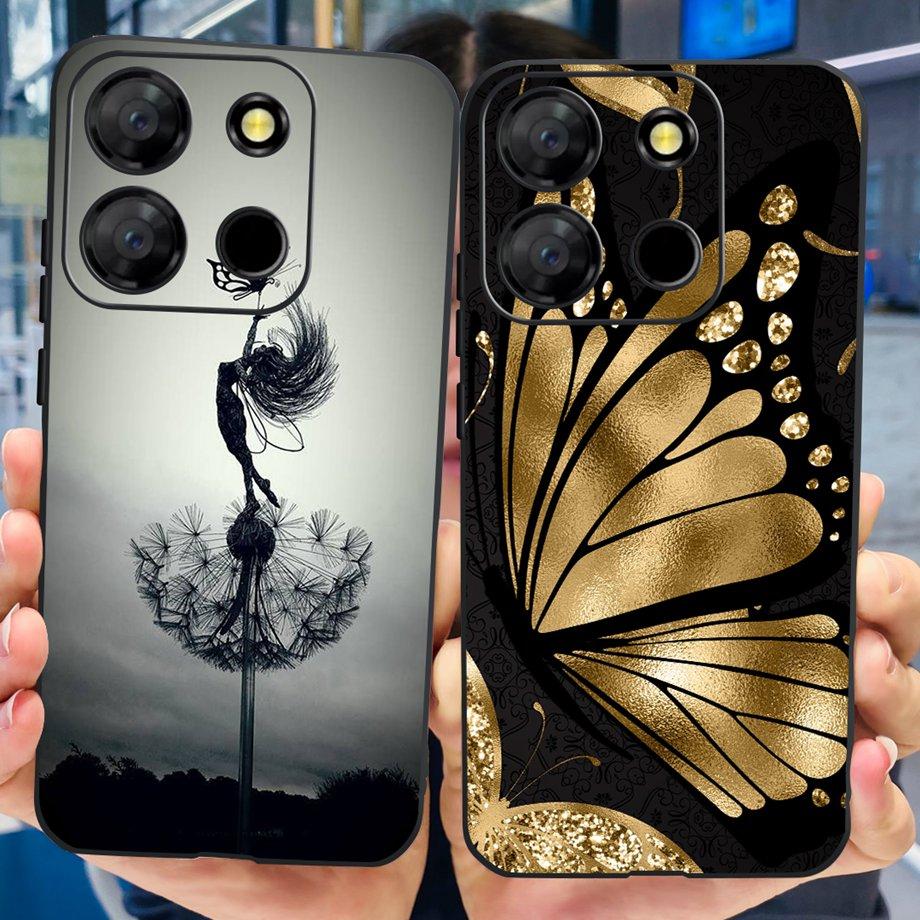 Для телефона Itel A60 A70 A27 A48 Чехол Задняя крышка Матовый Тонкий Мягкий ТПУ Силиконовый Бампер Детская Мода Мультяшный Узор Fundas ITELA60s