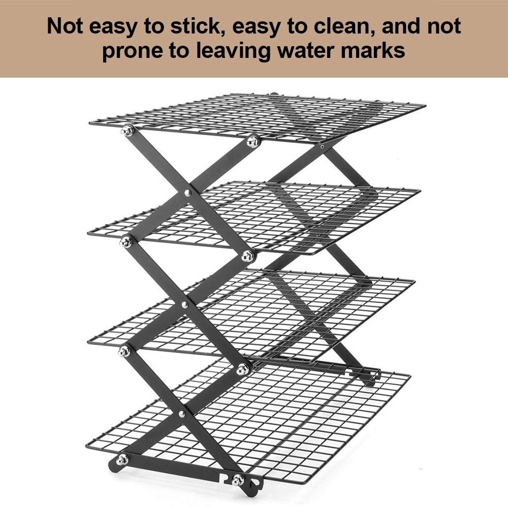 Black Silver Cooling Rack Wire Grid Grid Holder High Quality Baking Cooling Tray  Baking
