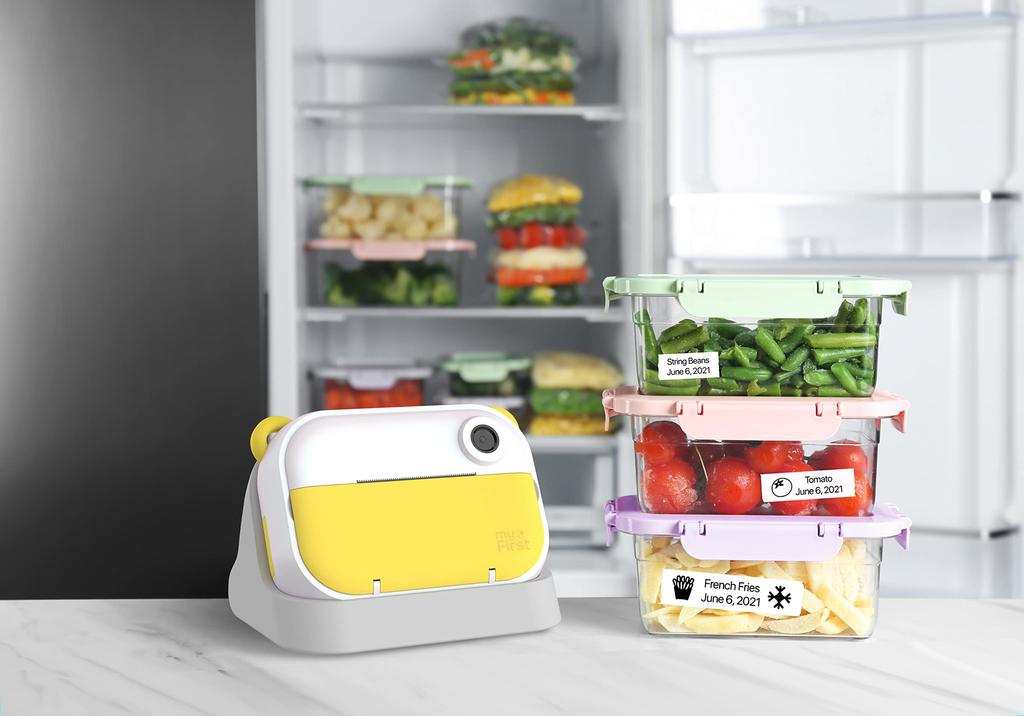 myFirst Camera Insta Home Digital Photo and Label Printer Edit Images with the Dedicated App Inkless Green Wi-Fi 3-in-1 Camera, Printer,