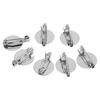 100pcs Metal Brooch Clasps Silver Brooch Blank Round Tray Brooch Clasp Clip Pins  DIY Jewelry Craft