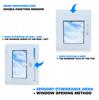 PVC window white 50x60 LEFT 500x600 mm tilt and turn, double-glazed
