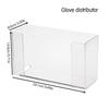 Dustproof Transparent Disposable Gloves Dispenser Wall Mount Clear Acrylic Gloves Storage Box
