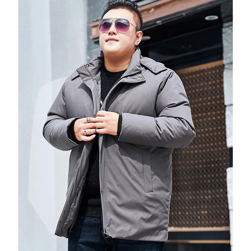 Осенние и зимние пуховики, модная мужская одежда, плотные свободные куртки средней и большой длины из хлопка, теплые и повседневные куртки из хлопка, верхняя одежда
