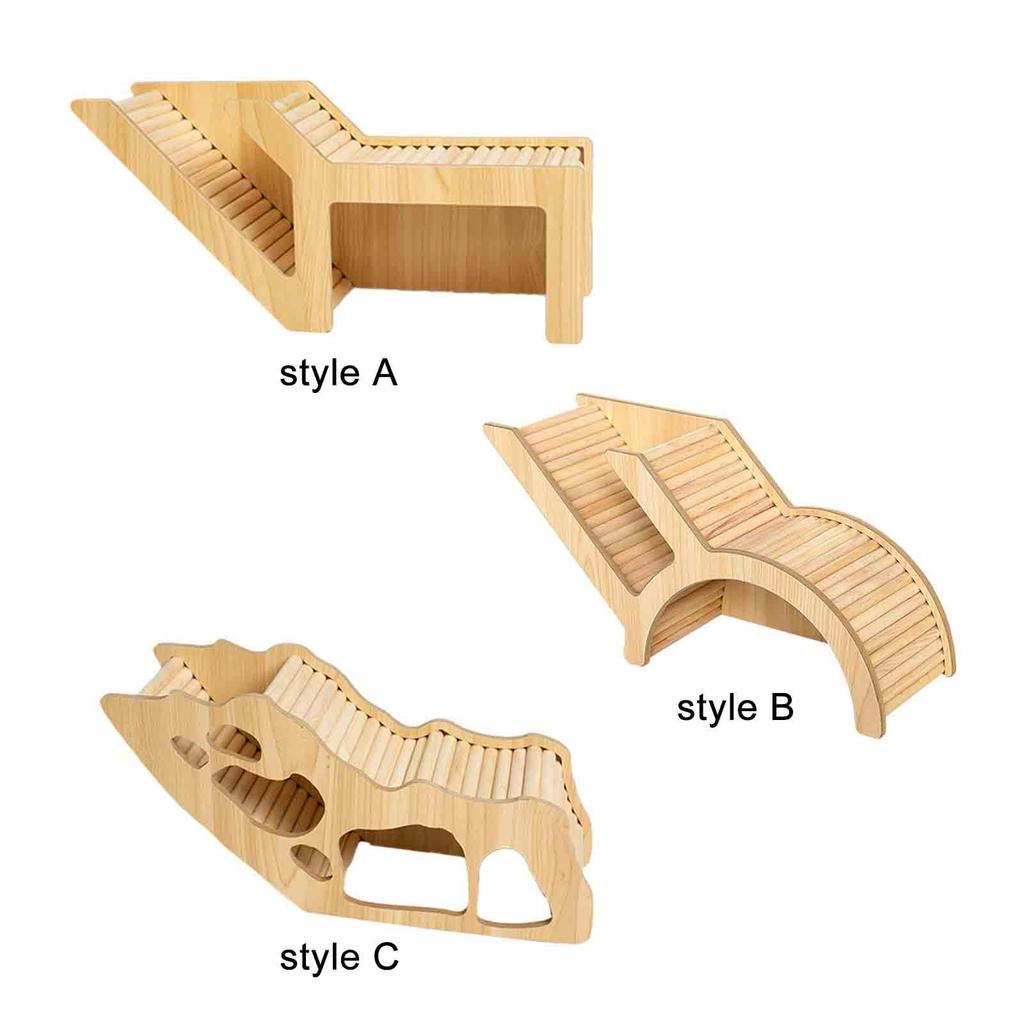 Hamster House and Habitat Wood Small Animal Hideout Hut Play Toy for Gerbils