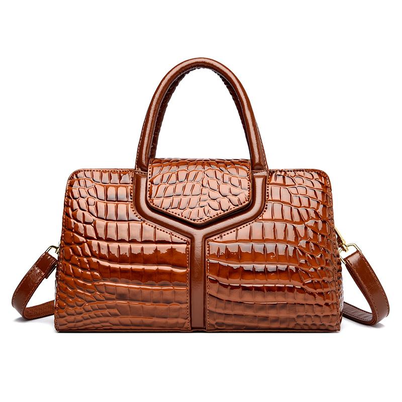 Fashion Crocodile Pattern Women Luxury PU Leather Handbag Female Design Shoulder Messenger Bag Large capacity Casual Ladies Tote