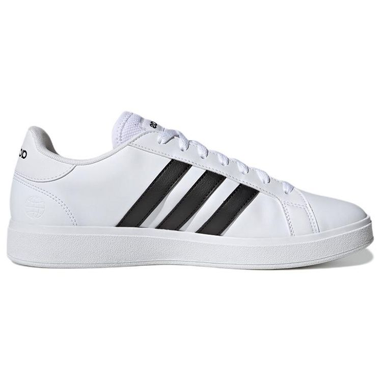 Adidas Neo Grand Court Synthetic Leather Comfortable Low-Top Sneakers Men Sneakers White Black GW9250