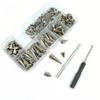 80 Sets Mixed Size Punk Rivet DIY Decoration Back Studs & Spike Cone Screw  Leather Craft