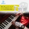 Dreld Piano Stickers, 61 Key Keyboard Stickers, Silicone Sheets for Beginners, Piano Note Guide for Practice, Easy Removal, ABC Scale Stickers