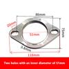Accessories Universal Stainless Steel Exhaust Muffler Flange Exhaust Pipe Connection 51Mm 64Mm 76Mm Joint