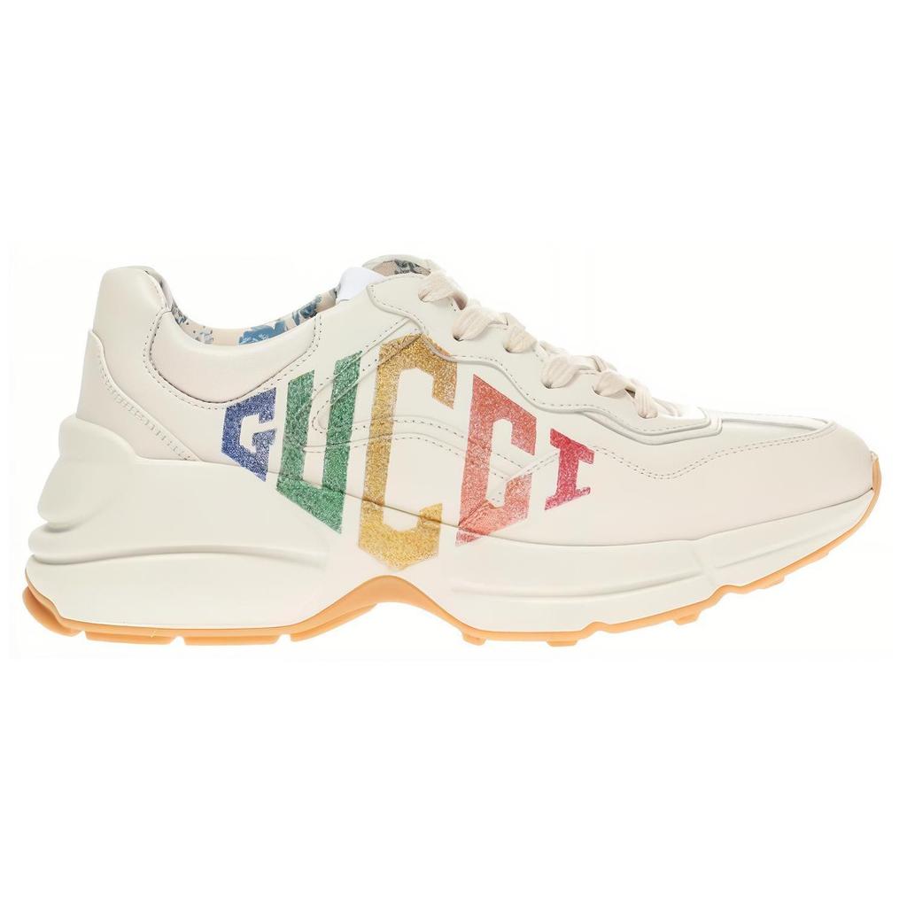 Gucci Женские Rhyton 'Glitter' (женские размеры) Мистические белые массивные кроссовки 524990 DRW00 9022